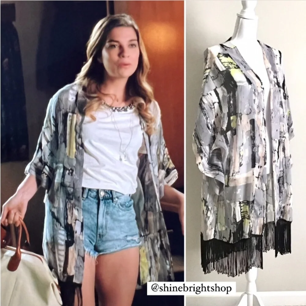 Rare Fringe Kimono ASO Alexis Rose in Schitt’s Creek